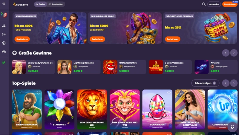 Coolzino Homepage